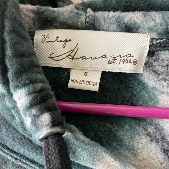 VINTAGE HAVANA TIE DYE HODDED SWEATSHIRT SIZE SMALL - Picture 2 of 7